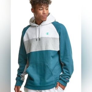 Champion Men's Powerblend Coloblocked Hoodie Size XL NWT MSRP $60